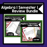 Algebra 1 Semester 1 (Midterm) Review Bundle