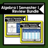 Algebra 1 Semester 1 (Midterm) Review Games and Activities Bundle