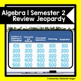 Algebra 1 Semester 2 Review Jeopardy Game - Review Activity