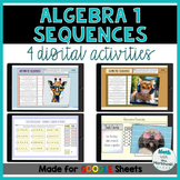 Algebra 1 - Sequences - 4 Self-Checking Digital Activites