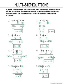 glencoe algebra 1 solving multi step equations