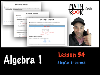 Preview of Algebra 1 - Simple Interest (34)