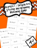 Algebra 1 - Solving and Graphing Inequalities Matching Game