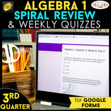 Algebra 1 Spiral Review | Google Classroom Distance Learni