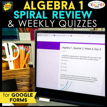 algebra 1 spiral review answer key