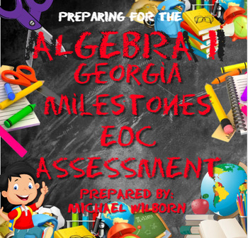 Preview of Algebra 1 Spring 2024 Georgia Milestones Assessment Handbook