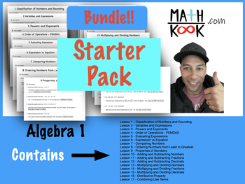 Preview of Algebra 1 - Starter Pack - BUNDLE!!