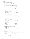 Algebra 1 State Test Review - Mock Test