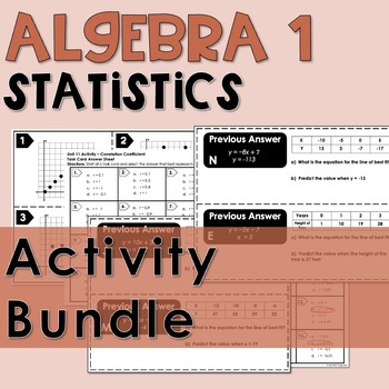 Preview of Algebra 1 - Statistics Activity Bundle