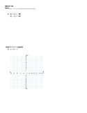 Algebra 1 Systems Test