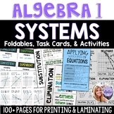 Algebra 1 - Systems of Equations & Inequalities Foldable a