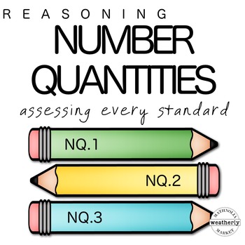 Preview of Number Quantities TEST PREP