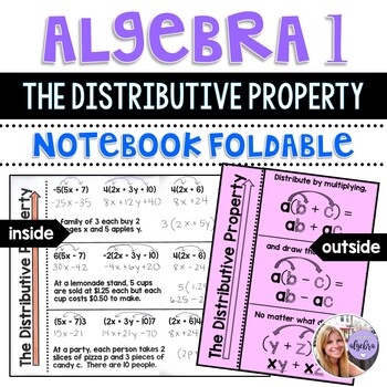 Preview of Algebra 1 - The Distributive Property - Foldable