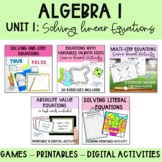 Solving Linear Equations Pack of Interactive Activities