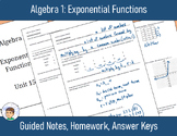 Algebra 1 Unit 15: Exponential Functions - Guided Notes, H