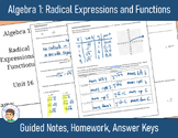 Algebra 1 Unit 16: Radical Expressions and Functions - Not