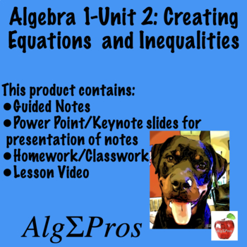 Preview of Algebra 1: Unit 2: Creating Equations and Inequalities (lesson video)
