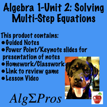Preview of Algebra 1. Unit 2: Solving Multi-Step Equations (lesson video)