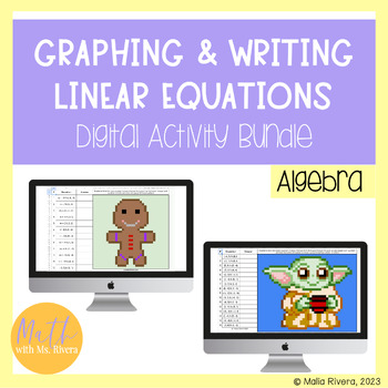 Preview of Writing & Graphing Linear Equations Digital Activities Bundle for Algebra 1