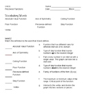 Algebra 1 Unit 6 Leveled Vocabulary Resources- Piecewise F