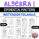 Algebra 1 - Using and Graphing Exponential Functions - Foldable