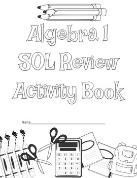 Preview of Algebra 1 Virginia SOL Review Activity Book