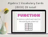 Algebra 1 Vocabulary Cards | Math Terms | Functional Class