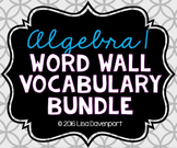 Algebra 1 Vocabulary Word Wall Words