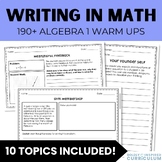 Algebra 1 Warm Up and Exit Ticket Bundle - Full Year of Ma