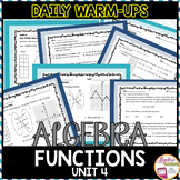 Algebra 1 Warm Ups Functions