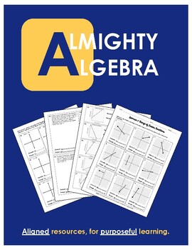 Preview of Algebra 1 Worksheet Bundle