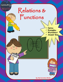 Algebra 1 Worksheet: Relations & Functions