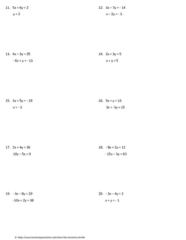 solving equations algebra 1 worksheet pdf