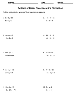solving systems of equations word problems worksheet answer key algebra 1