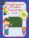 Algebra 1 Worksheet: Writing Equations of Parallel & Perpe
