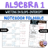 Algebra 1 - Writing Equations in Slope-Intercept Form from
