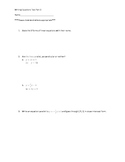 Algebra 1 Writing Equations of Parallel and Perpendicular 