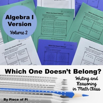 Preview of Which One Doesn't Belong Algebra Journaling {Volume 2}