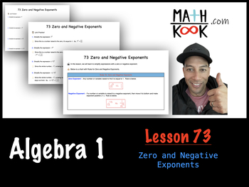 Preview of Algebra 1 - Zero and Negative Exponents (73)