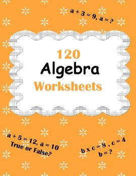 Preview of Algebra Worksheets