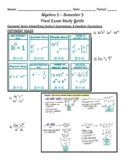 Algebra 2-2 Selective Review & Study Guide 2022