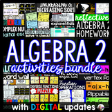 Algebra 2 Activities Bundle with digital updates