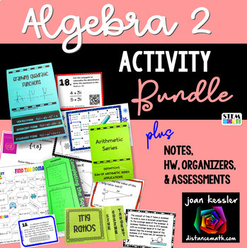 Preview of Algebra 2 Activity Bundle