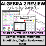 50%  OFF | End of Year Algebra 2 Activities|Fun Activities