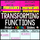 Function Transformations Activity - print and digital
