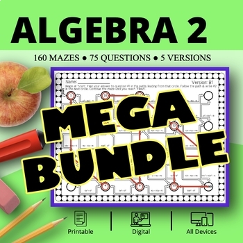 Preview of Algebra 2 BUNDLE: Maze Activity