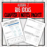 Algebra 2 Big Ideas - Chapter 1 NOTES Packet