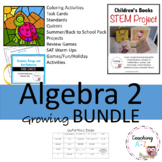 Algebra 2 Bundle: Task Cards, Activities, Projects, and More!