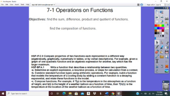 Preview of Algebra 2 Ch 7: Inverses & Radical Functions & Relations Activinspire Flipcharts