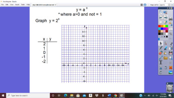 Preview of Algebra 2 Ch 8: Exponential & Logarithmic Functions  Activinspire Flipcharts